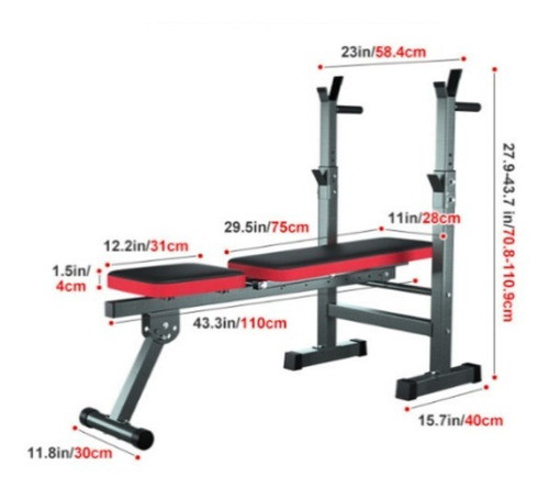 Banco De Pecho Plano Y Pecho Inclinado Regulable 1