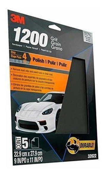 5 Lijas 3m Auto 23cm X 28cm Grano 1200 0