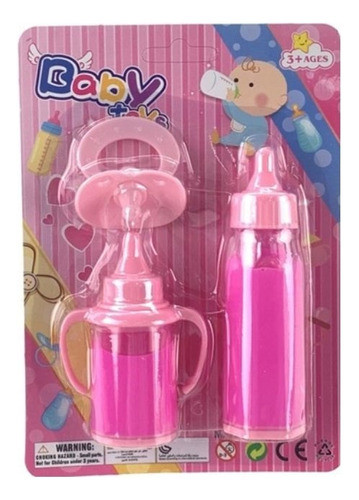 Set De 2 Biberones Mágicos Y Chupete Para Muñecas De Juguete 0
