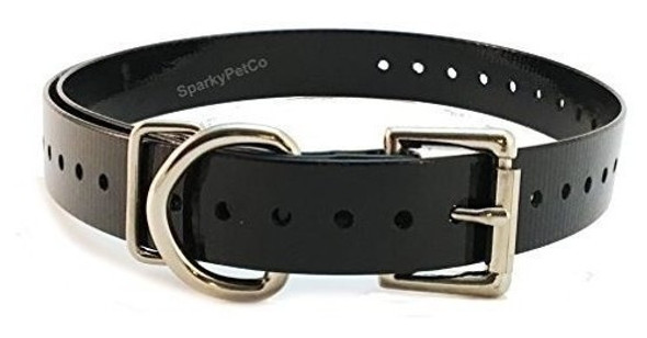 Dogtra Extra Perro Cuello Correa Negro 3/4 X 28 0