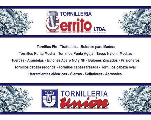 Tornillo Hexagonal Punta Mecha Autorroscante  5,5x65 X200 1