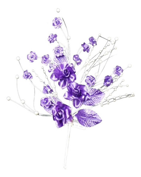 Flores Artificiales De Tela  Tocado P Vestidos Apliques 1