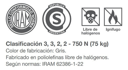 Caño Corrugado Gris Concrete Ignífugo Strada 2  X 25metros 1