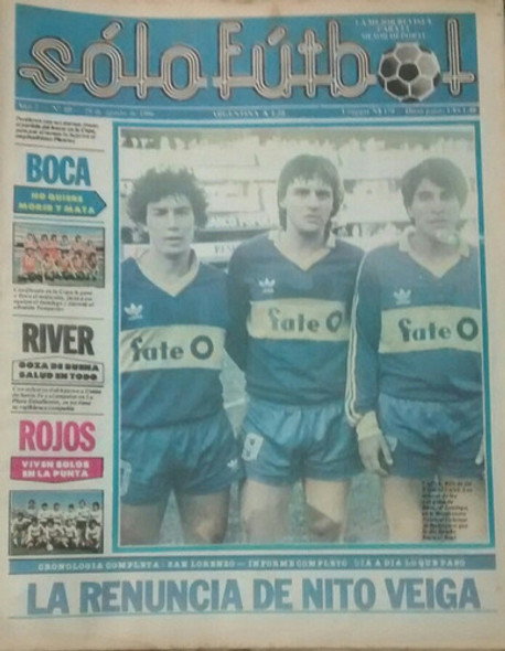 Revista Solo Futbol 60 Poster Union Villa Krause,figus Colon 0