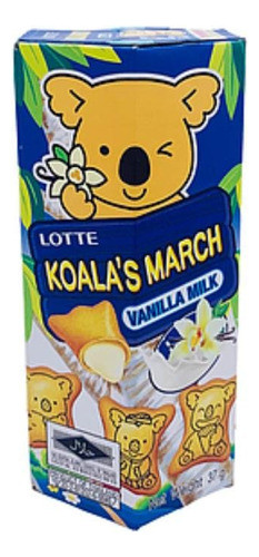 Galletitas Relleno De Crema De Vainilla - Koala - 37g. Lotte 0
