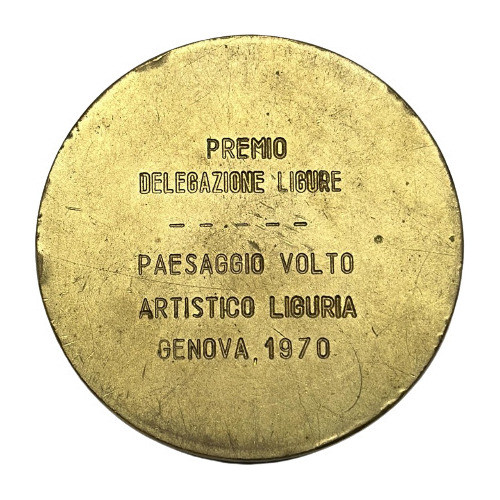Medalla Italiana Premio Liguria Génova 1970 Diametro 50mm 1