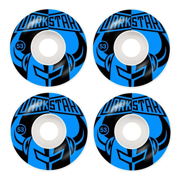 Ruedas Skate Darkstar Divide 53mm ¡linea Profesional! Azules 1