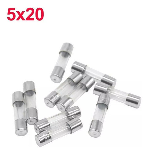 50 Unidades Fusible Rapido Vidrio 3,5 Amper 250v 5mm X 20mm 1