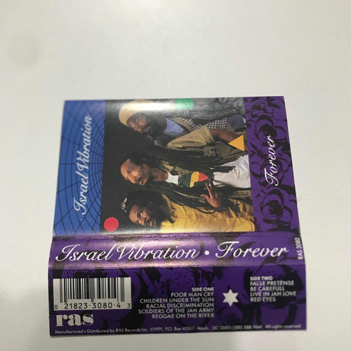 Fita Cassete Reggae- Israel Vibration ( Forever, Importado ) 1