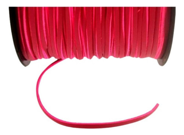 Fio/cordão Couro/camurça Sintética 2.7 Mm Rosa 10 Metros 0