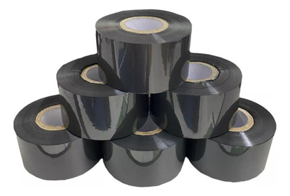 Fita Ribbon Preta Para Datador 35mm X 122 Metros 6 Unidades 0