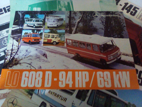 Folleto Mercedes Benz 608. 0