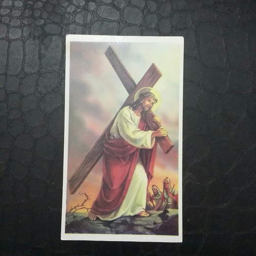 Estampita De Jesus Camino Al Calvario 0