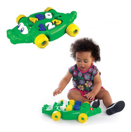 Brinquedo Educativo Jacaré Bobbydilo  7 Peças Dismat Mk282 1