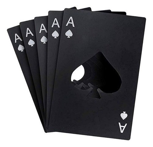Souvenir Carta Poker Destapador X 30 Negra 0