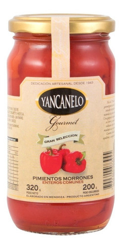 Pimiento Morrones Enteros 200 Gr. Yancanelo X3 1