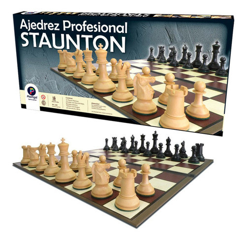 Ajedrez Profesional Staunton Original Tablero 50x50 0