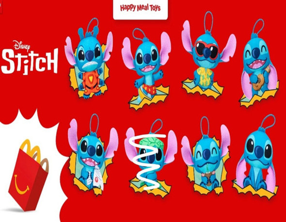Stitch Travieso Y Surfista Colección Mcdonalds 2022 0