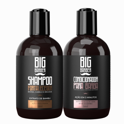 Fortalecedor + Condicionador Big Barber Fardo Com 6 Unidades 1