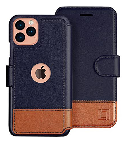 Funda Tipo Cartera Lupa Para iPhone 12/12 Pro, Tarjetero, Pa 0