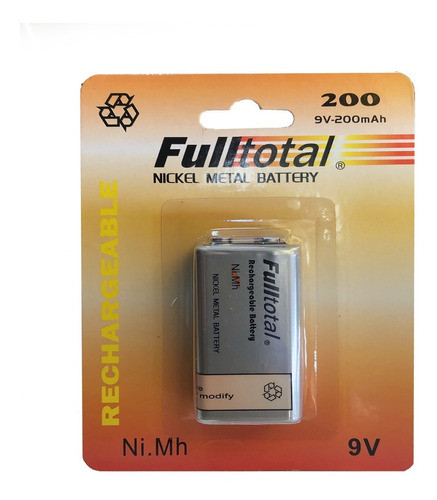 Combo Bateria Recargable 9v 200mah + Cargador De Pilas 1