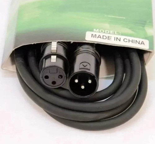 Combo 5 Cables  Dmx 15 Metros Para Iluminacion Pls Ficha Xlr 1