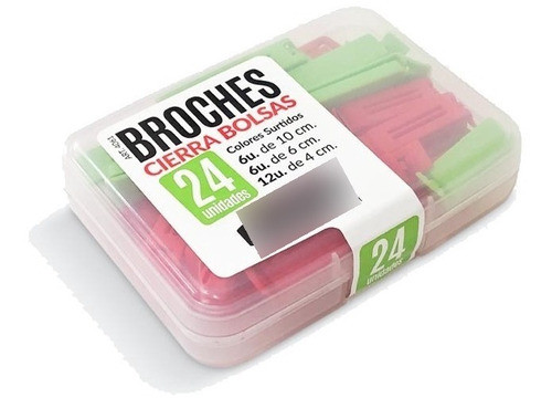 Broches Cierra Bolsa X 24 Unid.  Colombraro 0