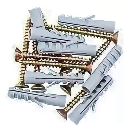 Combo Tarugo S/tope N6 50u+ Tornillo N4 20x30 X50u Veyka 0