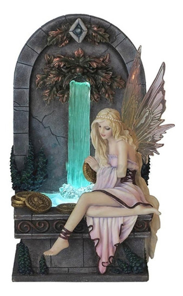 Veronese Design Fairy Wishing Well Led Light-up Fountain Scu 0
