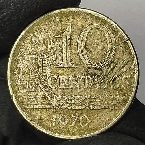 Brasil 10 Centavos 1970 Antigua Moneda De Colección 0