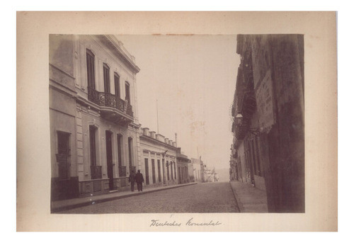 Montevideo En El Año 1901 Consulado Alemán - Lámina 45x30 Cm 0