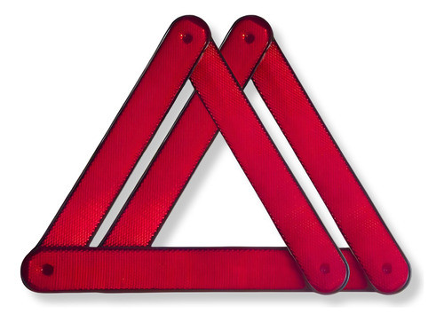 Juego De 2 Balizas Triangulares Reglamentarias Para Ruta Vtv 1