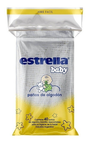 Estrella Baby Paños De Algodón X 200 Unidades (5x40) 1