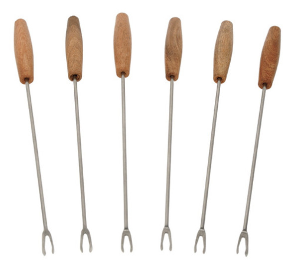 Pinches Pinchos Para Fondue Fondiu De Acero Inoxidable X6 0