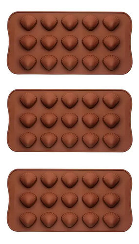 3un Forma Silicone Bombom Moldes Fino Doce Docinho Conchinha 0