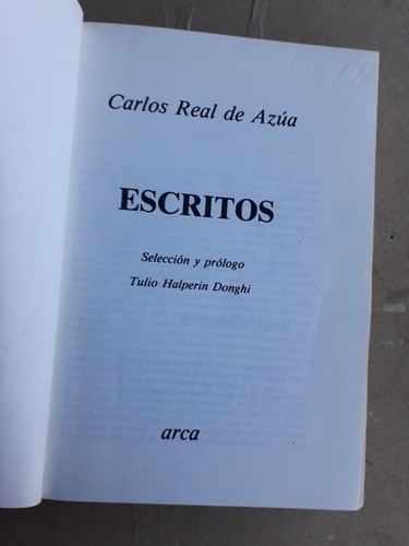Libro De Carlos Real De Azua ,escritos 1