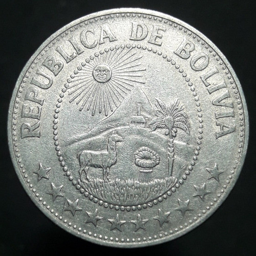 Moneda Bolivia 1 Peso Boliviano 1969 0