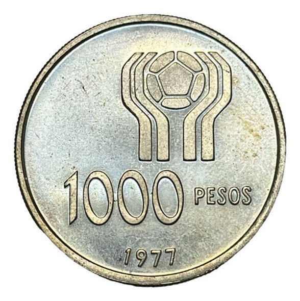 Moneda Argentina $1.000 Año 1977 Mundial Futbol 1978 Cj301.1 0