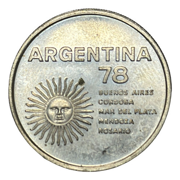 Moneda Argentina $1.000 Año 1977 Mundial Futbol 1978 Cj301.1 1