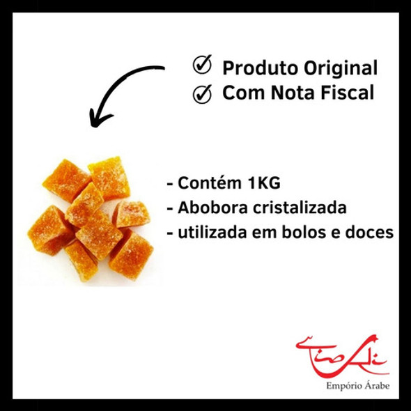 Abóbora Cristalizada Granel - 1kg Mega Oferta 1