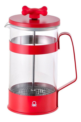Cafetera Prensa Francesa Benetton 600ml Rojo 1