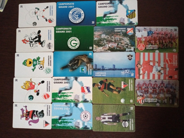 Cartões Telefonicos Série Campeonato Goiano 2001 0