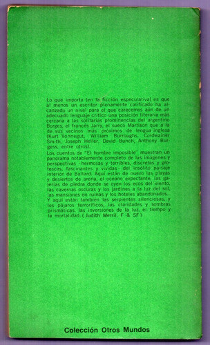 Libro El Hombre Imposible De J. Balard 1