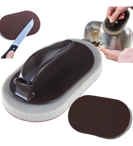 Esponja Limpieza Con Asa Mango Cocina Baño Ollas Cuchillo 0