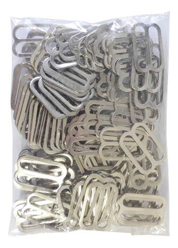 Regulador Metal Prata 12 Mm Para Calcinhas Sutiãs 200 Unids 0