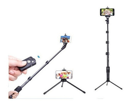 Kit Mini Tripé 228 Bastão Pau Selfie Monopod 1288 Yunteng 1