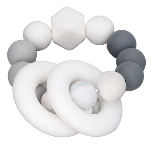 Anel De Dentição De Silicone, Miçangas, Mordedor De Bebê, Br 1
