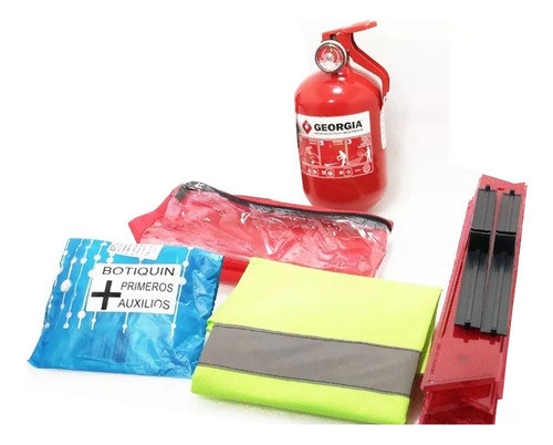 Kit Reglamentario Ruta Vtv Matafuego Chaleco Botiquin Baliza 0