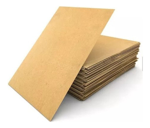 Kit 100 Chapa De Mdf Cru 10x15cm 3mm Miolo Claro Artesanato 1