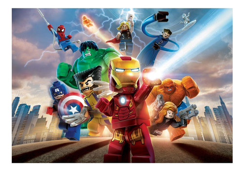 Papel De Parede 1 Adesivo Vingadores Marvel 9m² 3,0 X 3,0 0